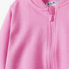 5.10.15 Mock Neck Plain Pink Terry Zipper 14795