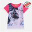 NLD Cat Printed Dark Pink Shirt 4804