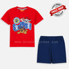 NKL Surprise Puppy Printed Red D.Blue 2 Piece Set 4809