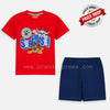 NKL Surprise Puppy Printed Red D.Blue 2 Piece Set 4809