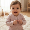 KB Plain Knitted Pattern T- Pink Cardigan 14424
