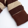 C Bear Embroided Brown With Skin Quilted Warm Snow Suit 11863
