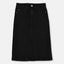 Nmeit Rough Bottom Open Style Washed Black Long Denim Skirt 12953