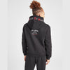HR Embroided Kangroo Pocket Style Black Fleece Hoodie Tracksuit 14259