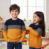 OKD Color Block Mustard Sweater 8272