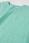 ZR Pocket Style Sea Green Shirt With Shorts 2 Piece Set 12896
