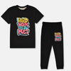 Pokemon Work Hard Print Black 2 Piece Set 12930