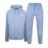 DF Star London Print Sky Blue Fleece Hoodie & Trouser TrackSuit 13653