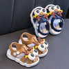 CN Giraffe Eyes & Alphabets Brown Soft Sandal 14214