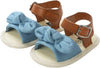 Magic Prewalker Bow Style With Brown Soft Bottom Sandals 11054