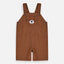 CRT Bear Pockets Dark Brown Cotton Dungaree 11593