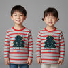 GRG Chirstmas Tree & Red Strips Long Full Sleeves T Shirt 10394