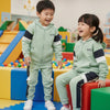 L&S Be Ready Kangroo Pocket Zipper Terry Hoodie With Terry Jogger Trouser Pistachio Tracksuit 14689