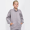 L&S Future Training Front Pocket Grey Fleece Zipper 14788