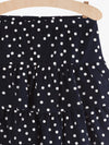 M&M Polka Dots Dark Blue Frill Style Skirt 11306