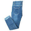 SP Mid Blue Front Flower Embroided Pocket Denim 7068