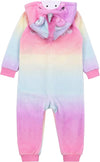 PMK Baby Multishade Unicorn Style Fur Fleece Romper 13344