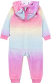 PMK Baby Multishade Unicorn Style Fur Fleece Romper 13344