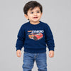 B.X Hot Wheels Synkro Car Print Teal Blue Sweatshirt 8512