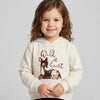 JS Wild Is Heart Sequins Deer Cloud Heather Hoodie 8505