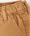 TO Camel Mustard Elastic Waist Loose Pant 11619