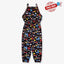 B.X Jungle Animals & Fruits Lenan Dark Blue Jumpsuit 9713