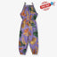 B.X Multi Color Leaves Purple Lenan Jumpsuit 9715