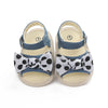 Magic Prewalker Big Dots Bow Denim Soft Bottom Sandals 11062