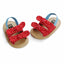 Magic Prewalker Polka Dots Bow Style Red Soft Bottom Sandals 11059