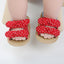 Magic Prewalker Polka Dots Bow Style Red Soft Bottom Sandals 11059