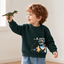 B.X Fast Food Fish Green Sweatshirt 7880