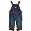CRT Red Black Check Contrast Dirty Blue Denim Dungaree 11123