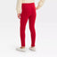 CJ Plain Red Warm Inner Furr Legging 13382