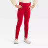 CJ Plain Red Warm Inner Furr Legging 13382