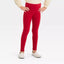 CJ Plain Red Warm Inner Furr Legging 13382
