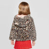 CJ Leopard Print Brown Furr Hoodie Jacket 12327