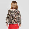 CJ Leopard Print Brown Furr Hoodie Jacket 12327