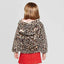 CJ Leopard Print Brown Furr Hoodie Jacket 12327