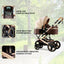 Multifunctional Elite Baby Stroller with European Style Car Cot 3 in 1 Brown 12906