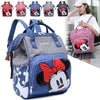 ANL Minnie Face Mummy Baby Travel Diaper Grey Back Pack 11653