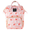 CN ADK Swan Print Pink Travel Diaper Back Pack 11645