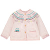 ORCH Double Layer Owl Pockets Baby Pink Cardigan 10893