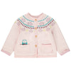 ORCH Double Layer Owl Pockets Baby Pink Cardigan 10893