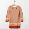 ORCH Embroided Pear Stripes Style Brown Long Sweater Shirt 10905