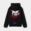 HR Pigeon Print From Nothing Embroided Black Fleece Hoodie TrackSuit 14265