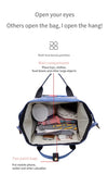 ANL Minnie Face Mummy Baby Travel Diaper Grey Back Pack 11653