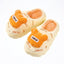 Unito Homes Extra Soft Warm Fur Yellow With Orange Slippers 12639