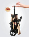Multifunctional Elite Baby Stroller with European Style Car Cot 3 in 1 Brown 12906