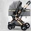 Stroller Multifunction Executive Grey Baby Pram 12109