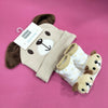 AFR Puppy style Socks with Cap Brown 2 Piece Infant Gift Set 13184